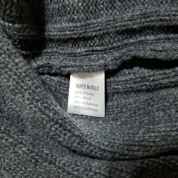 Progetto Uomo Grey Knit Cardigan Men's XL - Picture 11 of 11